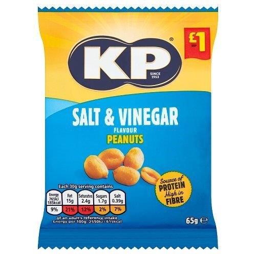KP Salt & Vinegar Peanuts PM £1 65g