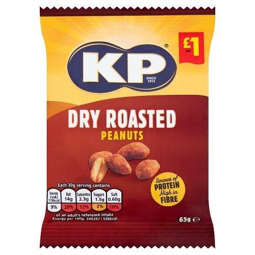 KP Dry Roasted Peanuts PM £1 65g