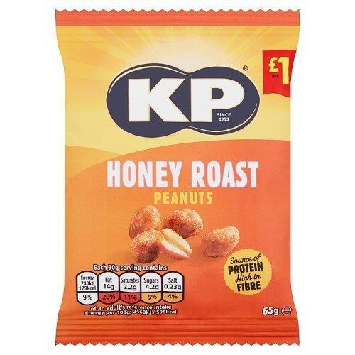 KP Honey Roast Peanuts PM £1 65g