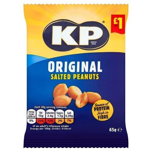 KP Original Salted Peanuts PM £1 65g