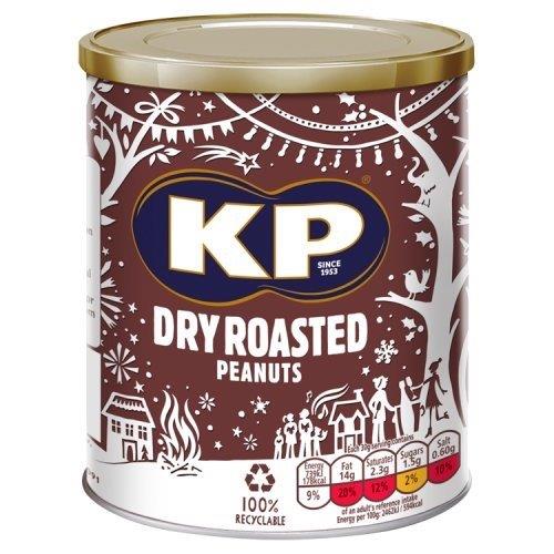 KP Dry Peanuts Rosasted Tin 375g