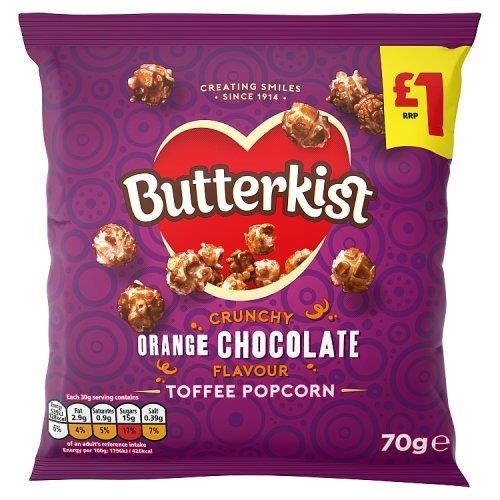 Butterkist Popcorn Orange Chocolate Toffee PM £1 70g