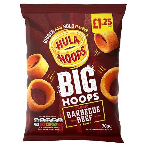 Hula Hoops Big BBQ Beef PM £1.25 70g