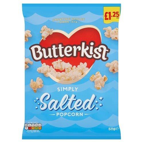 Butterkist Simply Salted Popcorn PM £1.25 50g
