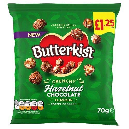 Butterkist Hazelnut Choc Popcorn PM £1.25 78g