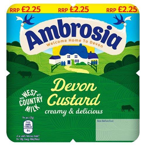 Ambrosia Custard Pots PM £2.25 4pk (4 x 125g) 500g