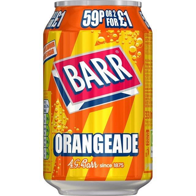 BARR Orangeade PM 59p 330ml