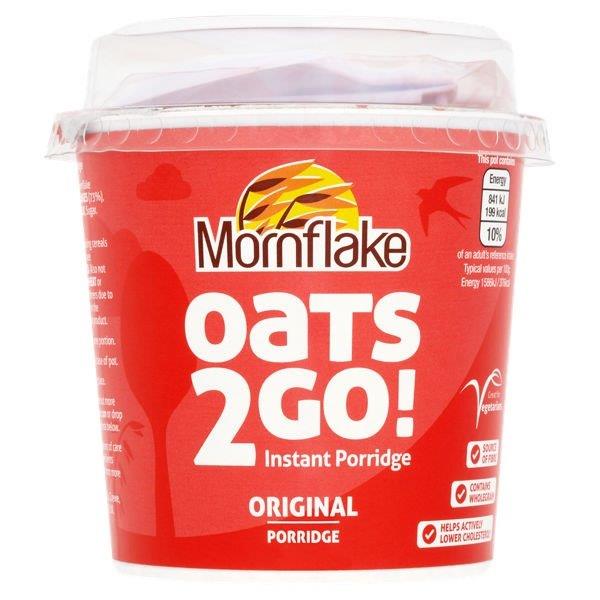 Mornflake Oats 2Go Porridge Pots Original 53g