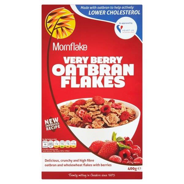 Mornflake Oatbran Flakes Very Berry 400g