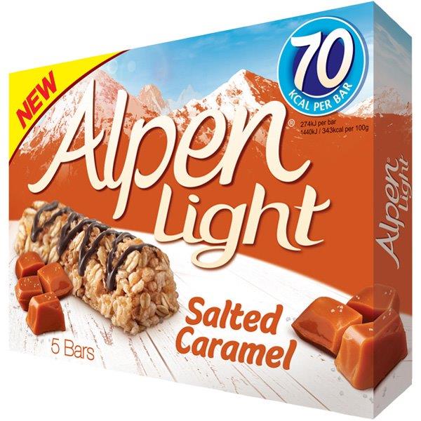 Alpen Light Salted Caramel 5Pk (5 x 19g) 95g