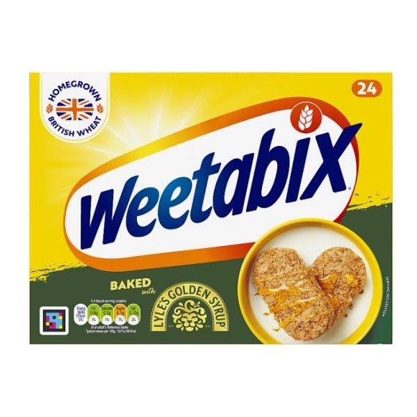 Weetabix Biscuits & Lyles Golden Syrup 24s 530g NEW