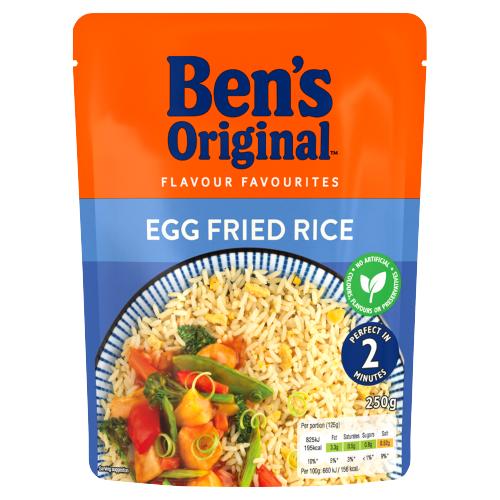Ben's Original Rice Ready To Heat Egg Fried Rice 250g