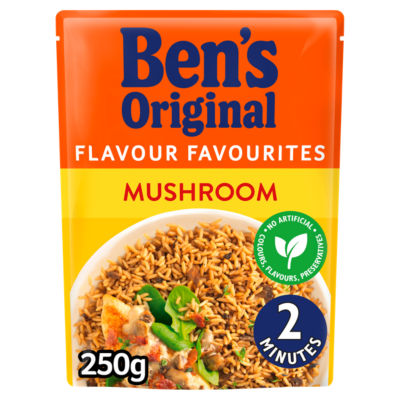 Bens Original Mushroom Rice Ready To Heat 250g