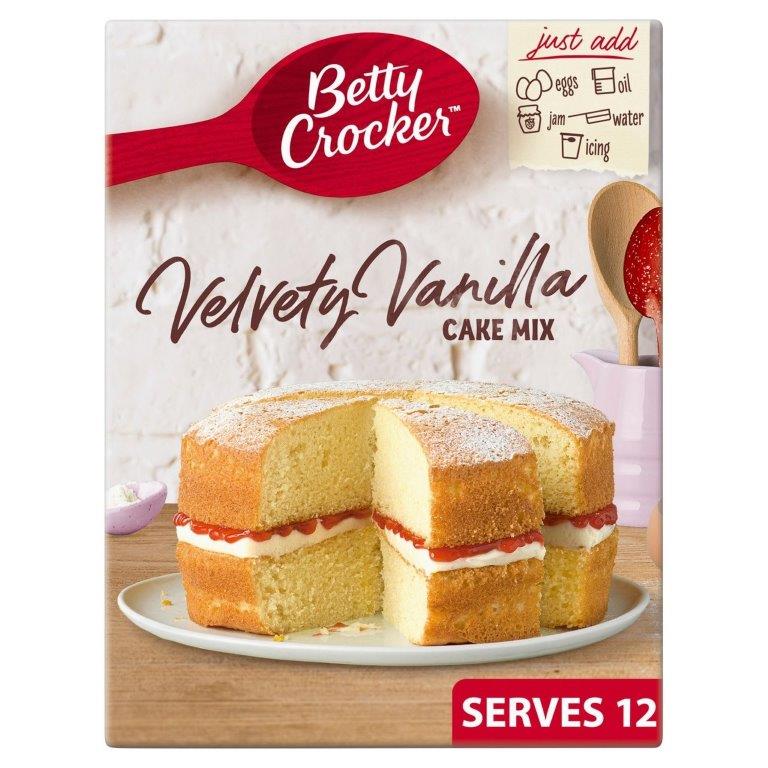 Betty Crocker Velvety Vanilla Food Cake Mix 425g