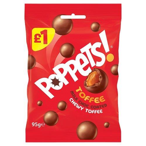 Poppets Milk Chocolate Toffee Bag PM £1 95g