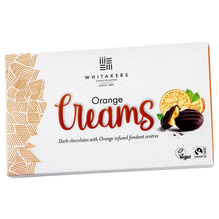 Whitakers Dark Chocolate Covered Orange Fondant Creams 150g