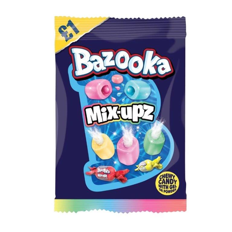 Bazooka Chews Mix Upz PM £1 120g NEW