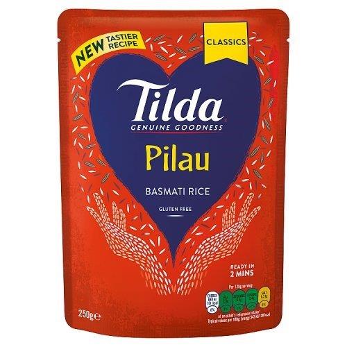 Tilda Microwave Steamed Pilau Basmati Rice 250g
