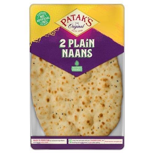 Pataks Plain Naan Breads 2pk (2 x 140g)