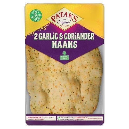 Pataks Garlic & Coriander Naan Breads 2pk
