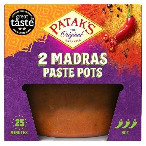 Pataks Madras Paste Pots 2pk (2 x 70g) 140g