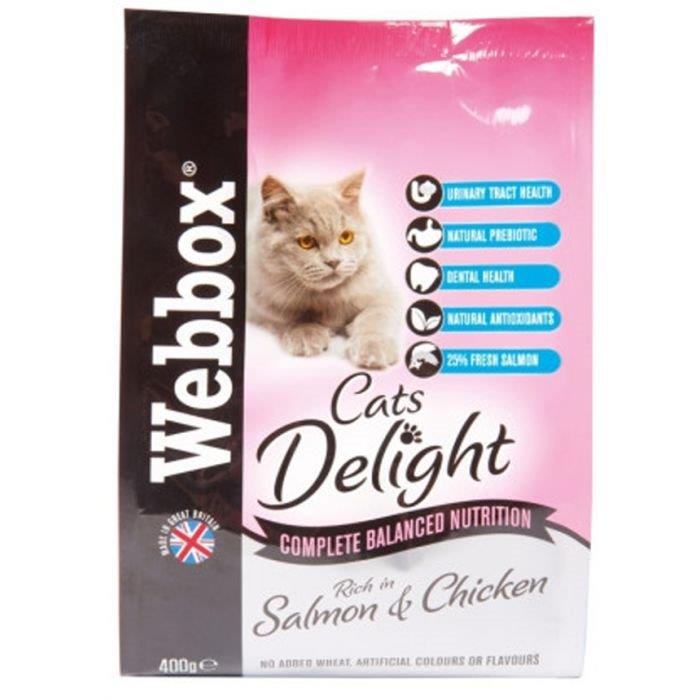 Webbox Cat Delight Dry Food Salmon & Chicken 400g