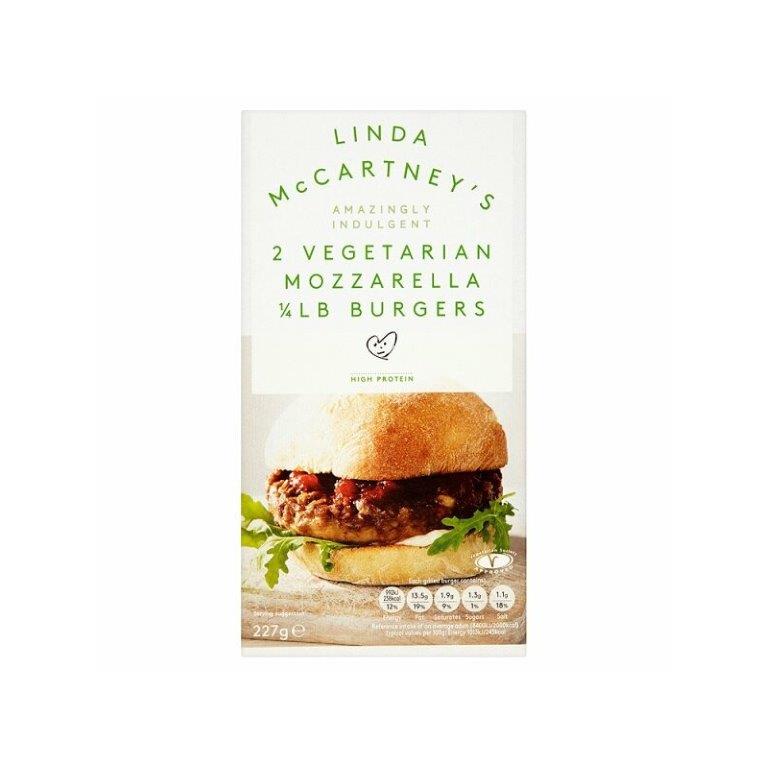 Linda McCartneys 2 Vegetarian Mozzarella Burgers 227g