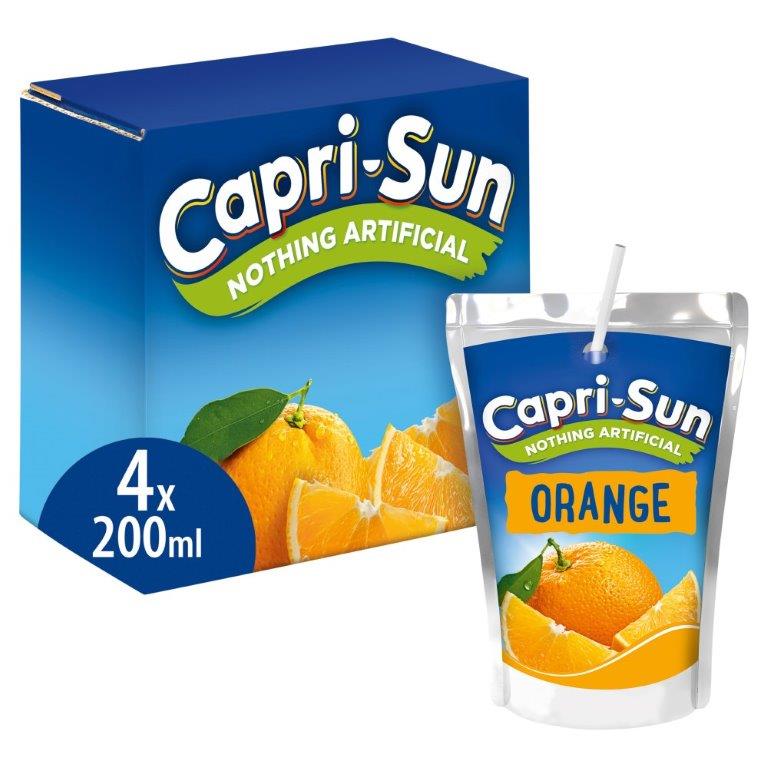 Capri-Sun 4pk Orange 200ml (4 x 200ml)