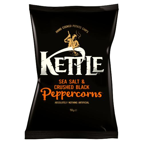 Kettle Chips Salt & Black Pepper 150g