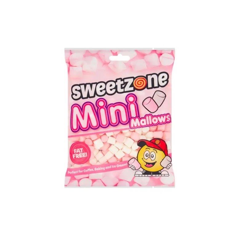Sweetzone Mini Mallows Pink & White Bag 140g