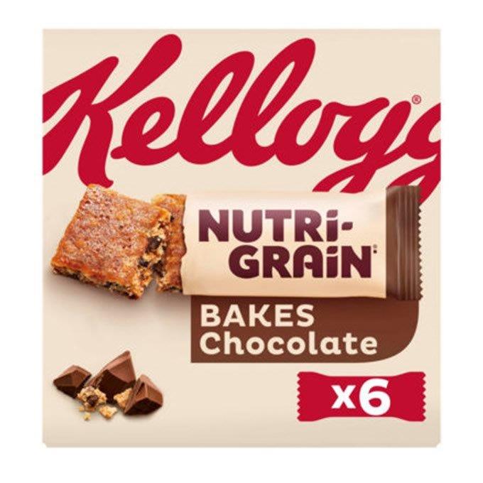 Kelloggs Nutri-Grain Bakes Chocolate Chip Bars 6pk (6 x 45g) 270g