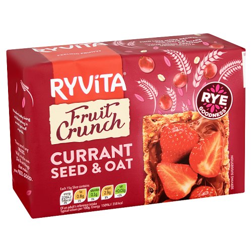 Ryvita Fruit Crunch Currants Seeds & Oats 200g