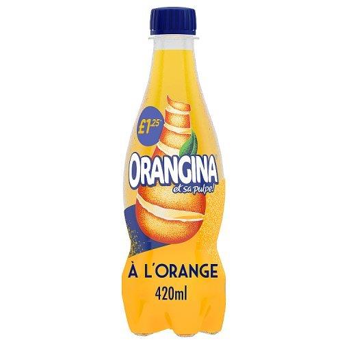Orangina Sparkling Fruit Drink Orange PM £1.25 420ml