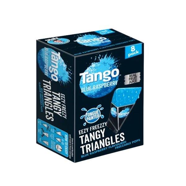 Tango Blue Triangles Freeze Pops 8pk 496ml