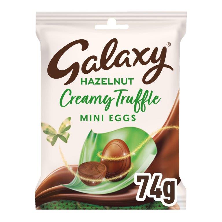 Galaxy Hazelnut Creamy Truffle Mini Treat Eggs Bag 74g