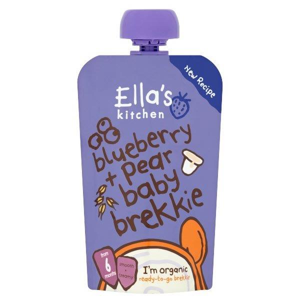 Ellas Kitchen Organic Blueberry & Pear Baby Brekkie Pouch 6+ Months 100g