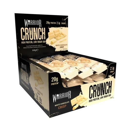 Warrior Crunch Protien Bar White Chocolate Crisp (12 x 64g) 768g