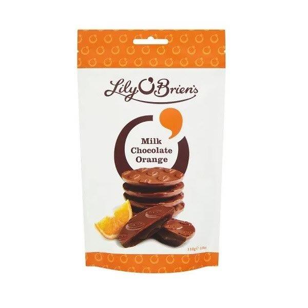 Lily O Briens Milk Chocolate Orange Bag 110g
