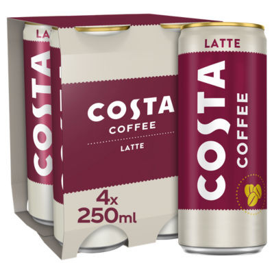 Costa Coffee Latte 4pk 4 x 250ml