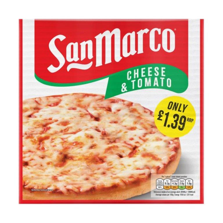 San Marco Thin Cheese & Tomato Pizza 253g PM £1.39