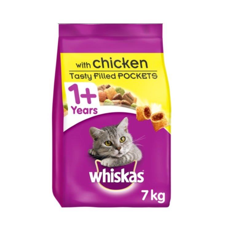 Whiskas 1+ Cat Complete Dry & Chicken 7kg