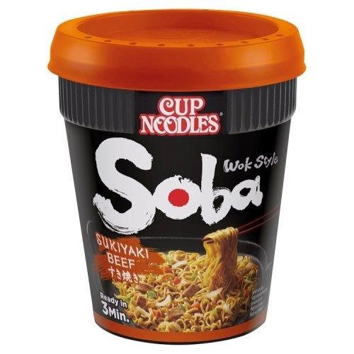 Nissin Soba Cup Sukiyaki Beef Noodles 85g