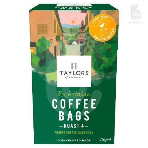 Taylors Rich Italian Coffee Bags 10s 75g (HS)