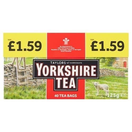 Yorkshire Tea Bags 40s PM £1.59 125g