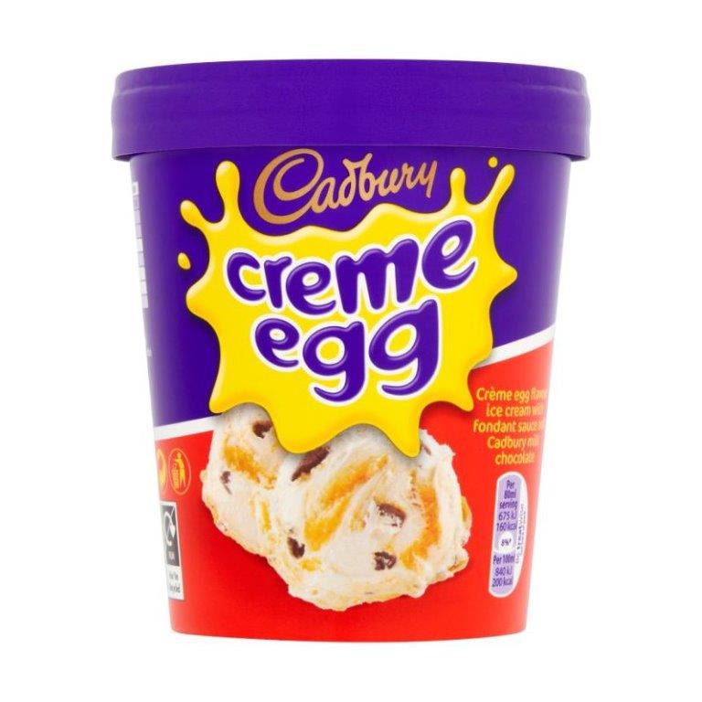 Cadbury Creme Egg Ice Cream Tub 480ml