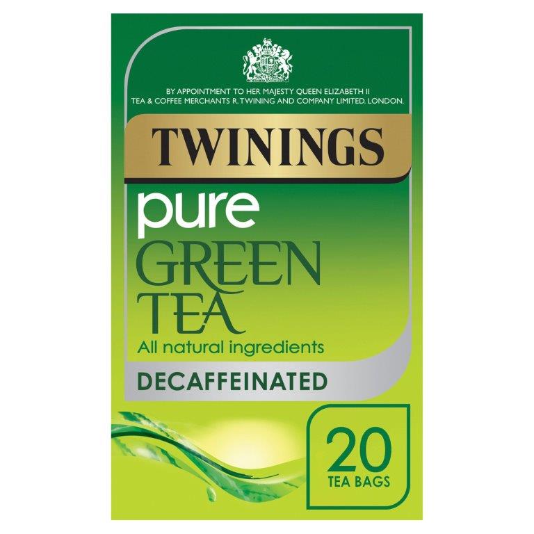 Twinings Decaffeninated Pure green Tea Bags 20s 35g