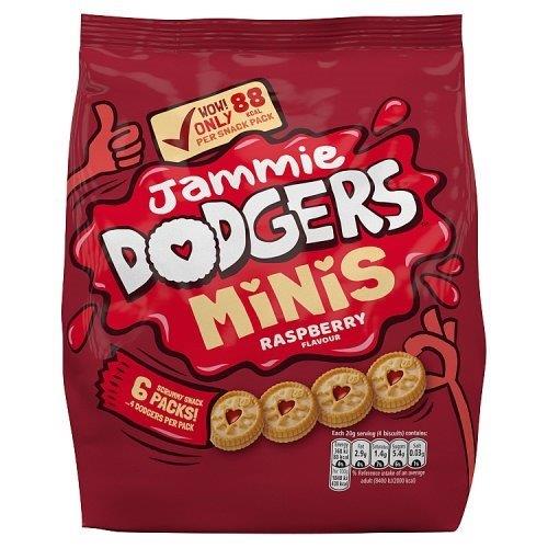 Jammie Dodgers Minis Biscuits Raspberry 6pk (6 x 20g)