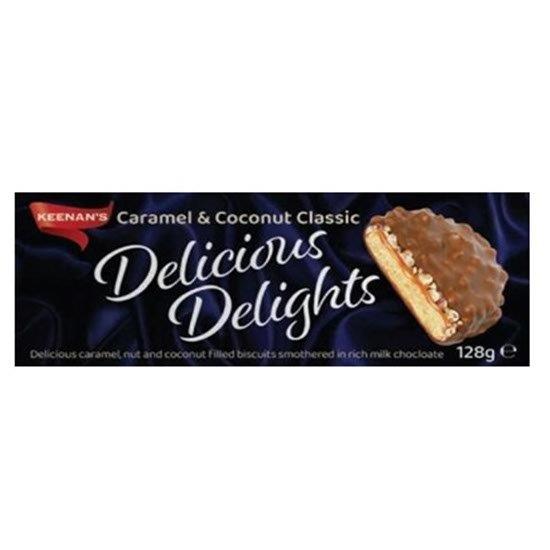 Keenans Delicious Delights Caramel & Coconut Classic 128g