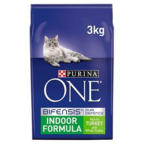 Purina ONE Indoor Dry Cat Food Turkey & Wholegrain 3kg