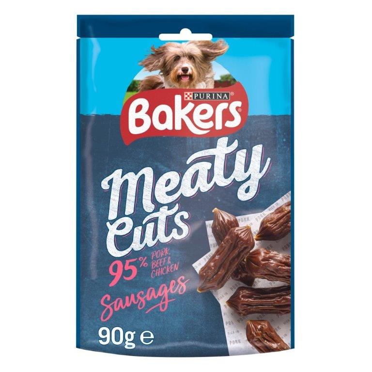 Bakers Dog Treats Meaty Cuts Sausages 90g